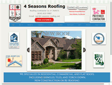Tablet Screenshot of 4-seasons-roofing.net